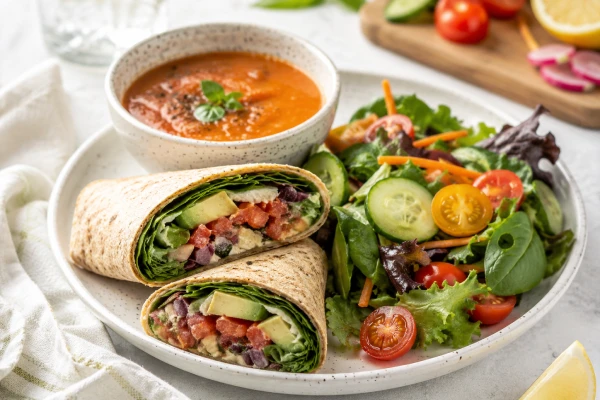 Recipes - Lunch Fresh Food Served on a Table With Dishes Filled With Vegetables and Drinks for a Meal With Friends